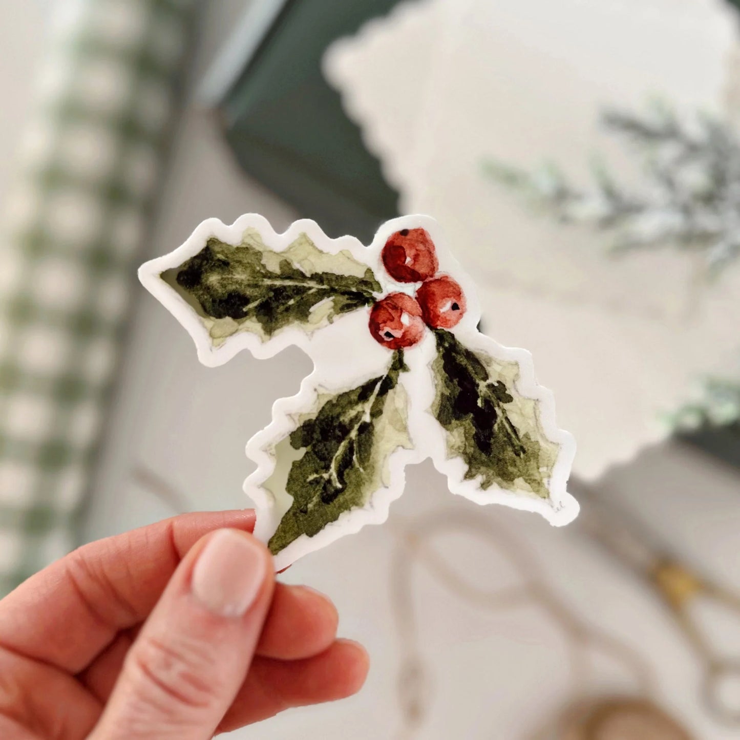 holly berry sticker