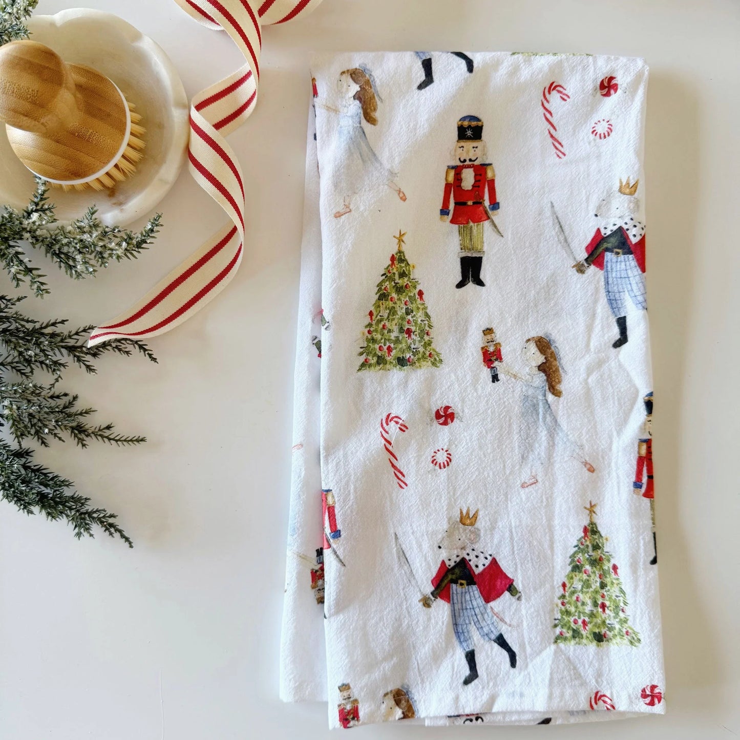 nutcracker tea towel