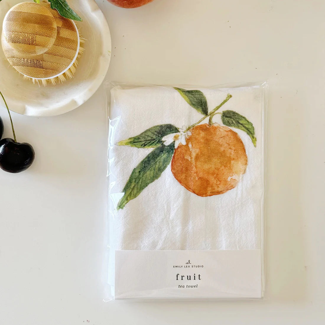 fruit tea towel