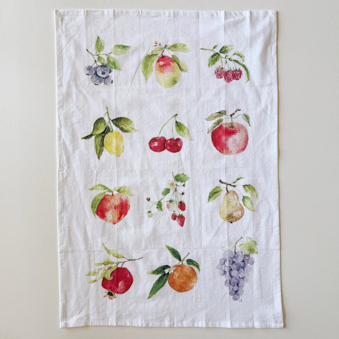 fruit tea towel