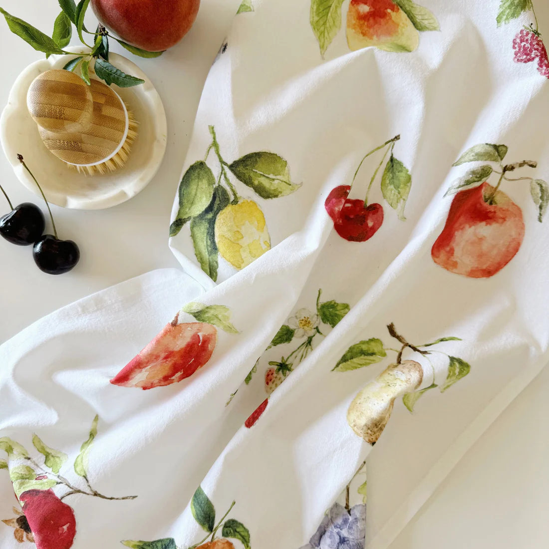 fruit tea towel