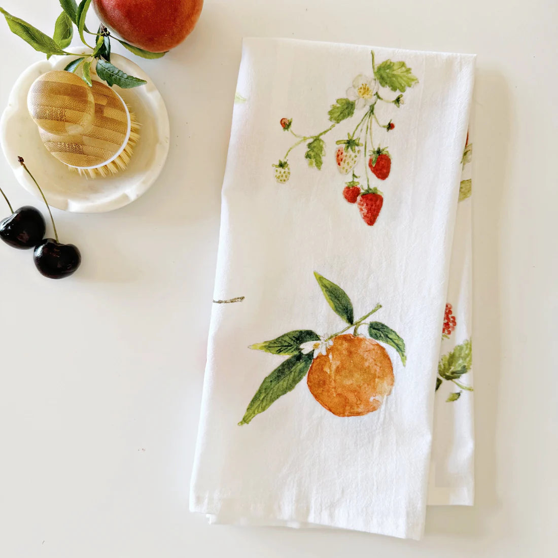 fruit tea towel