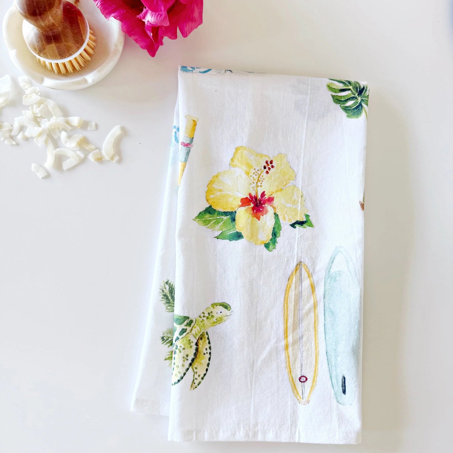 tropical tea towel