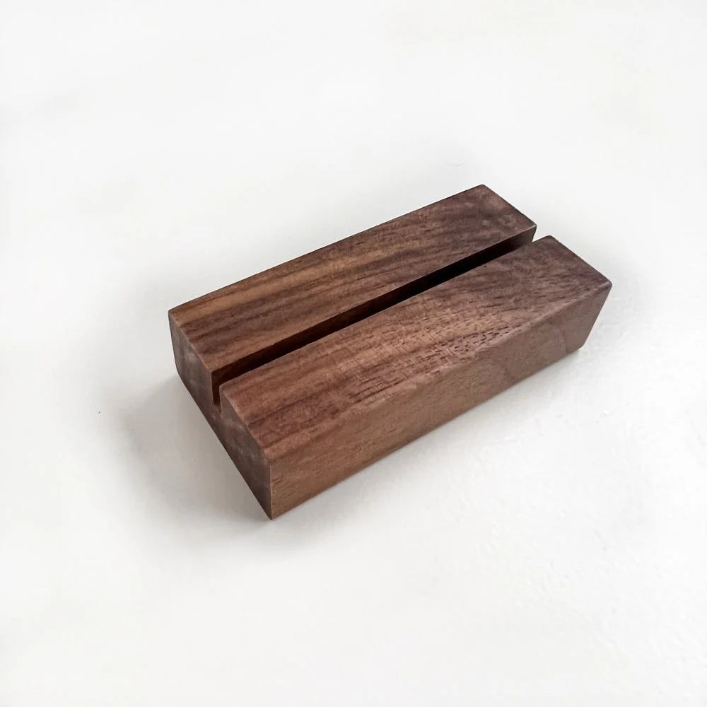 wood card holder
