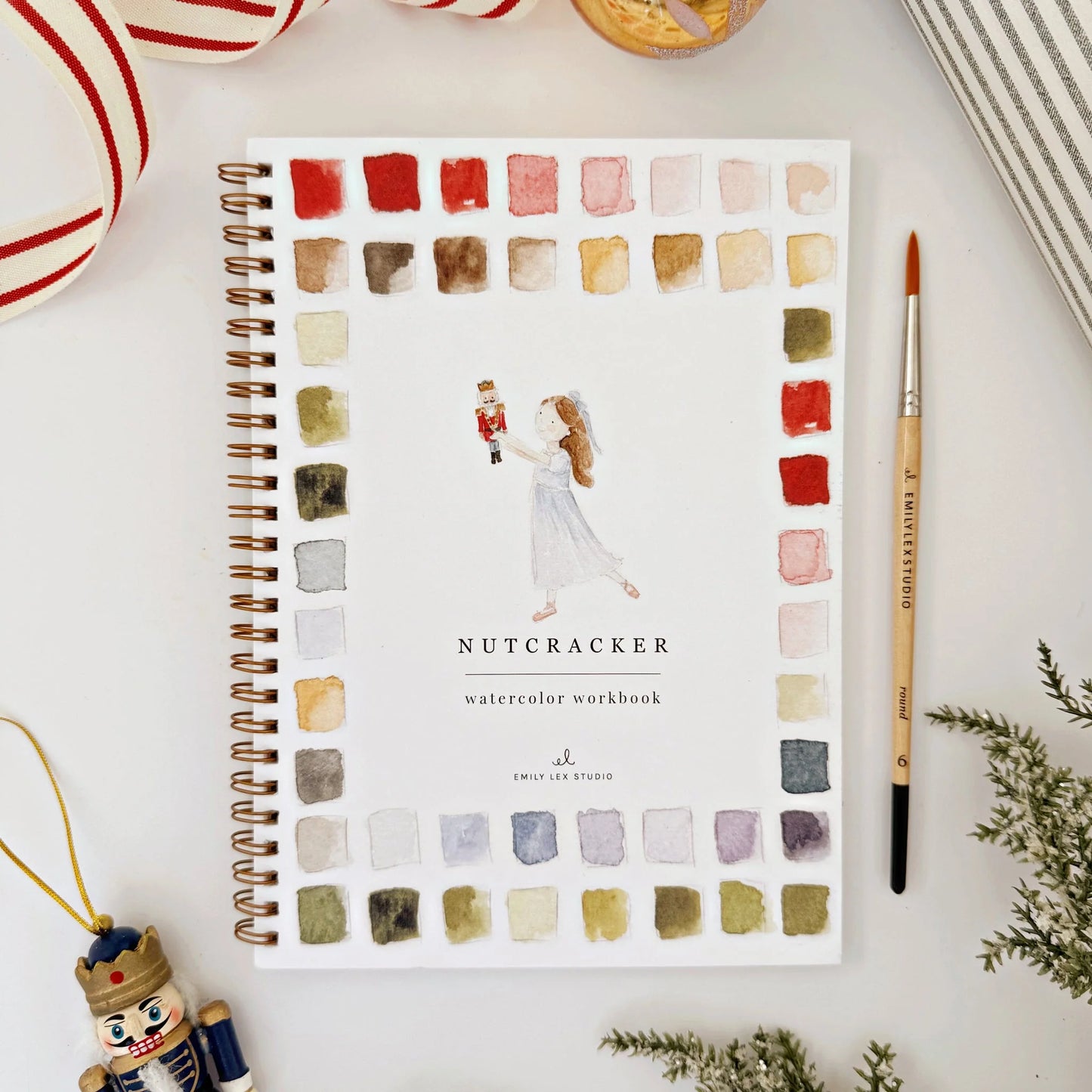 nutcracker watercolor workbook